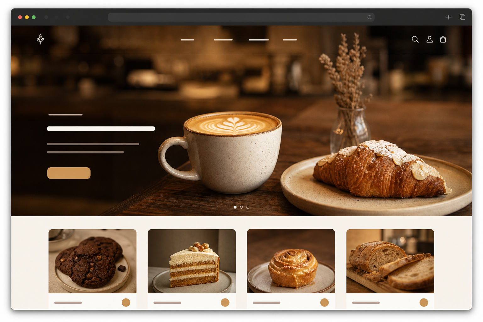 Cafe & Pastane Website
