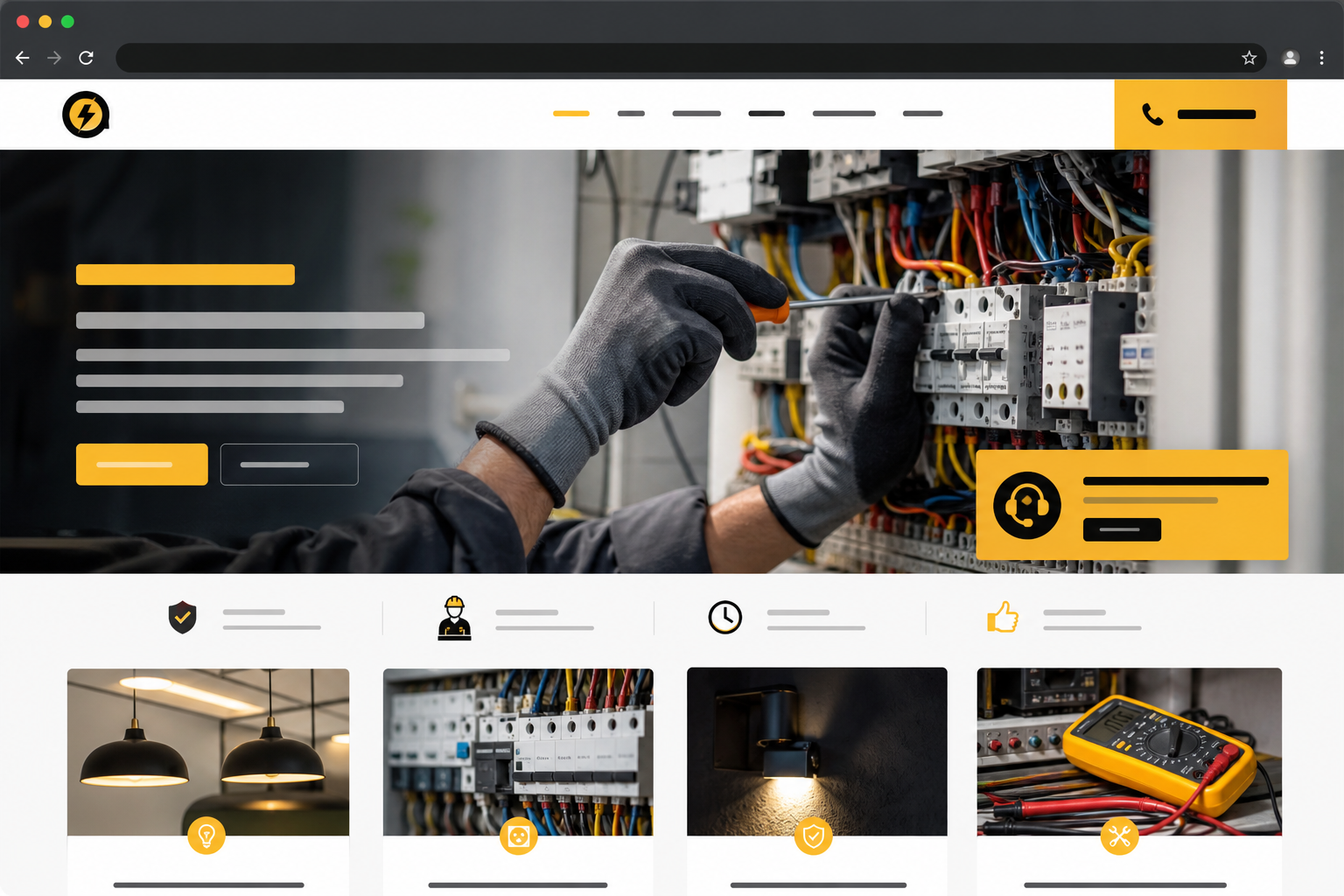Elektrikçi / Teknik Servis Website