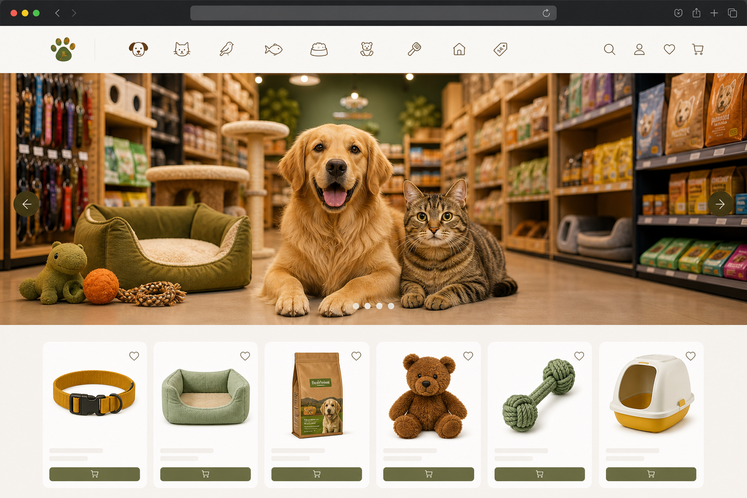 Pet Shop Website