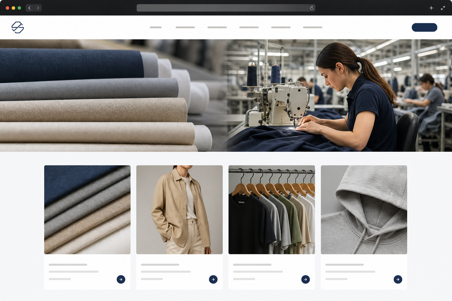 Tekstil / Konfeksiyon Website